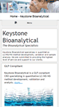Mobile Screenshot of keystonebioanalytical.com
